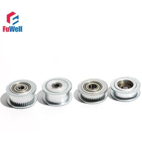2GT 50T Idler Pulley With/Without Teeth 5/6/8/10/12/15mm Bore 50Teeth Bearing Pulley 7mm/11mm Belt Width GT2 Timing Belt Pulley