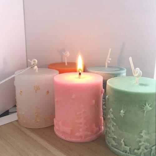 3D Christmas Cylinder Silicone Aroma Candle Soap Mold Fondant Cake Chocolate Decorating Baking Mould Tool Ju24 21 Dropshipping