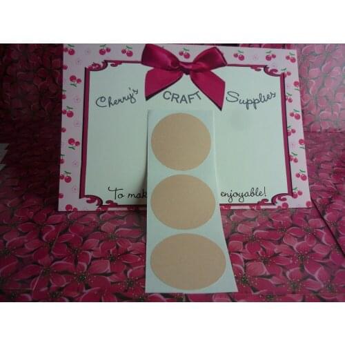 4.5cm Round Pearl Peach Christmas Gift Label Sticker