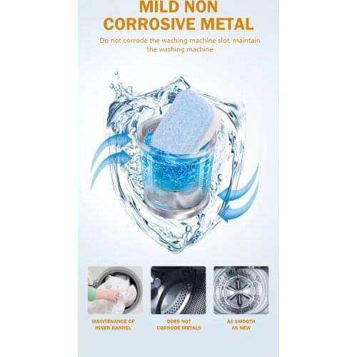 5pcs Powerful Laundry Washer Foaming Blocks Effervescent Soap Tablets Washer Machine Detergent Cleaning Tab For Washing Machine