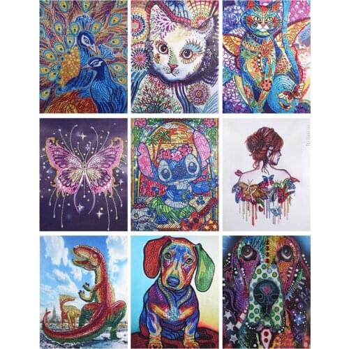 Diamond Embroidery animal Flower Special Shape Diamond Painting Needle Rhinestone 5d Diamond DIY Crystal Painting