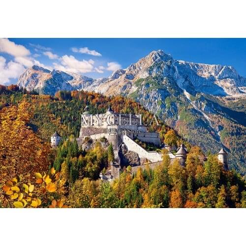 5d Diy Diamond Painting Hohenwerfen Castle Art Cross Stitch Diamond Embroidery landscape Mountain Full Mosaic Home Decor Gifts