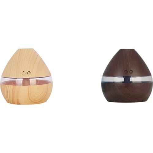 Aromatherapy Essential Oil Diffuser 300Ml Wood Grain Aroma Diffuser With Timer Cool Mist Humidifier For Large Room,Home,Baby Bed