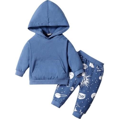 Bobora Baby Girs Boy Trendy Long-sleeve Hooded Bodysuit 2021 Pants Sets Baby Boy Clothes Autumn And Winter