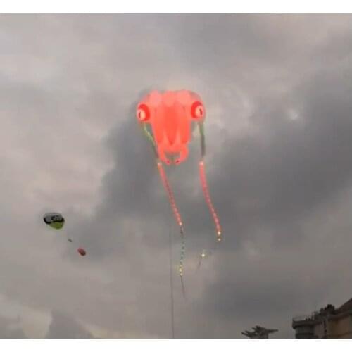 Big adult fun factory soft latawiec Night light kite led Trilobite kite flying kites for adults cometas windsock power kite toy