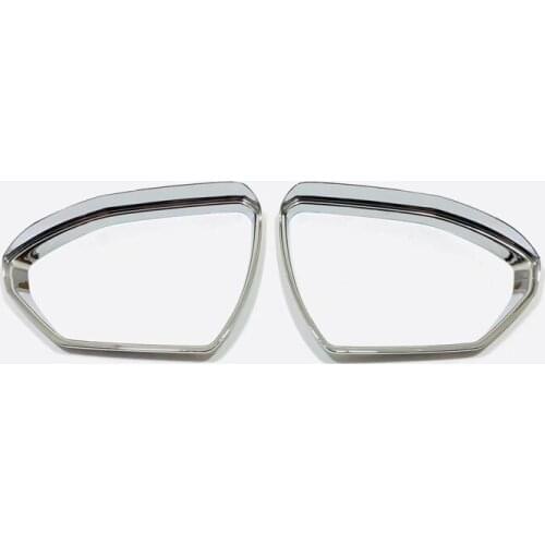 For Hyundai Tucson NX4 2021 2022 ABS Chrome Rearview Mirror Covers Rain Eyebrow Frame Board Rainproof Protection Car Accessories