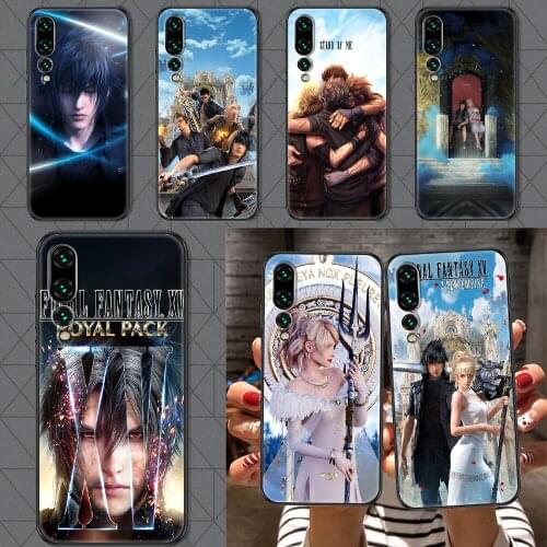 Final fantasy xv ffxv Phone case For Huawei P Mate P10 P20 P30 P40 10 20 Smart Z Pro Lite 2019 black trend cell cover tpu shell