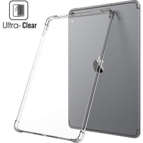Case For New iPad Pro 2018 2017 Case 9.7 Air 1 2 mini 1 2 3 4 5 Silicone Shockproof Transparent Tpu Shell Tablet Back Cover Bag