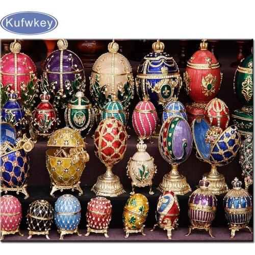 DIY Easter egg Diamond Painting Effect Decorate 5D Kits square/round Diamond embroidery Mosaic Wall Sticker Friend Gift