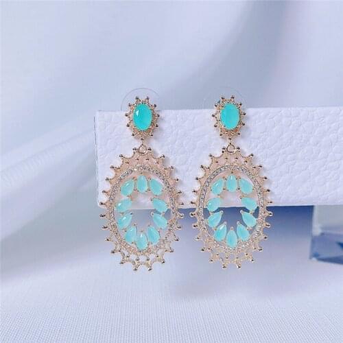 EYER Newness Luxury Clear Noble Top Quality Micro Crystal Zirconia Inlay Jewelry Unique Women Fashion Wedding Party Earrings