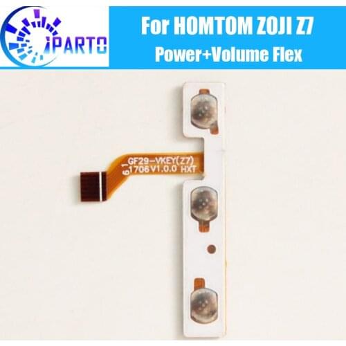 HOMTOM ZOJI Z7 Side Button Flex Cable 100% Original Power + Volume button Flex Cable repair parts for HOMTOM ZOJI Z7