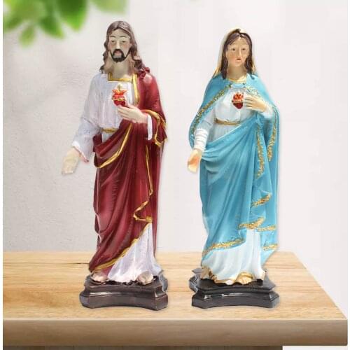 Catholic Resin Madonna Virgin Mary Statue Eautiful Virgin Mary Figurine Sculpture Figure Handmade Figurine Religious Wedding