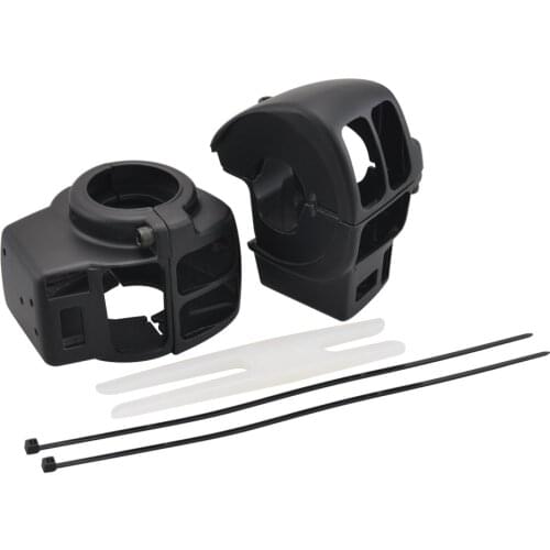 Black/Chrome Switch Housings Handlebar Controls For Harley Touring CVO Road King Road Glide Road King Electra Glide Tri Glide