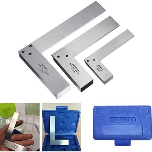 Machinist Square 90 Right Angle Ruler Protractor Carpenter Hardening of Precision Steel Engineers DIY Auxiliary measurement Tool