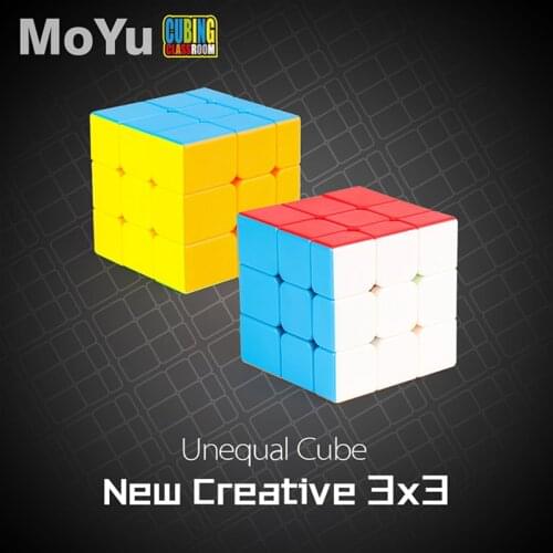 Moyu Mofang Jiaoshi Unequal Cube 3x3x3 Magic Cube Educational Toys for Brain Trainning magico cubo - Colorful