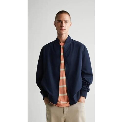 2021 mens new pilot jacket jacket stand-up collar zipper mens jacket