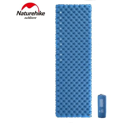 Naturehike Double Valve Inflatable Mattress Portable Waterproof Outdoor Sleeping Pad TPU Single Person Ultralight Hiking Camping