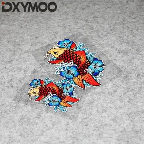 Car Window Whole Body Sticker Decals Fish Carp Flowers Motocross Bike Bumpers