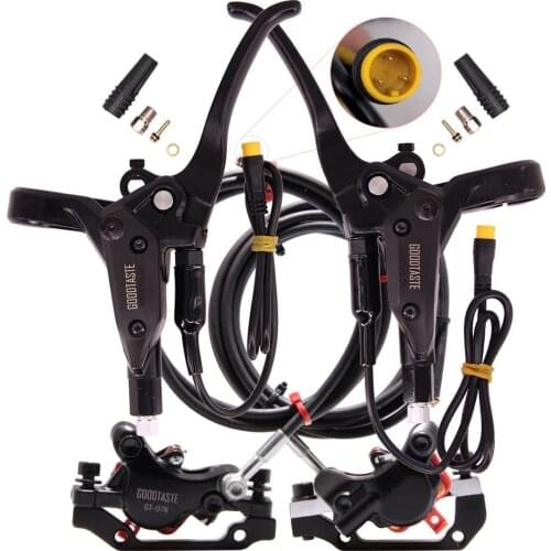 New 3 pin E-Bike MTB Scooter Split long 2100mm Oil pipe Adjustable Right Disc Cut Power off brake Xod Bafang Parts