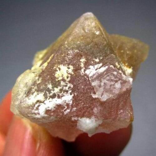 19g Pink Octahedral Fluorite w/ Quartz - crystals and stones healing Mineral specimen Home Decor feng shui decoration