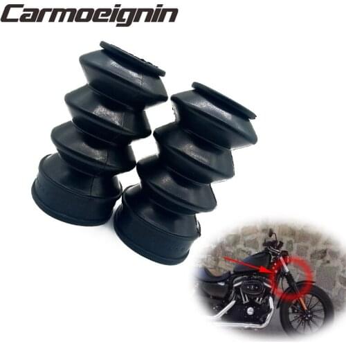 For Harley Sportster Dyna FX/XL XL883 XL1200 Motorcycle Shock Absorber Front Rubber Fork Dirt Cover Gaiter Gator Boot Cap