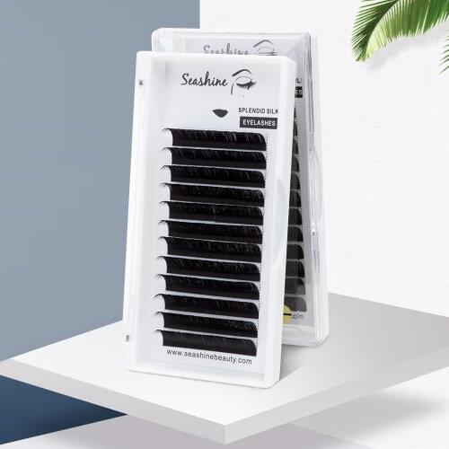 Seashine CLASSIC lash L Curl 12Rows/Case 8-14mm Mix Volume Lash Mink Natural Mink Individual Lashes Eyelash Extension