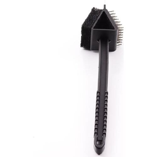 3 in 1 Barbecue Grill Brush With Scraper and Sponge Stainless Steel BBQ Easy Clean Tool Universal Premium Brush MAZI888