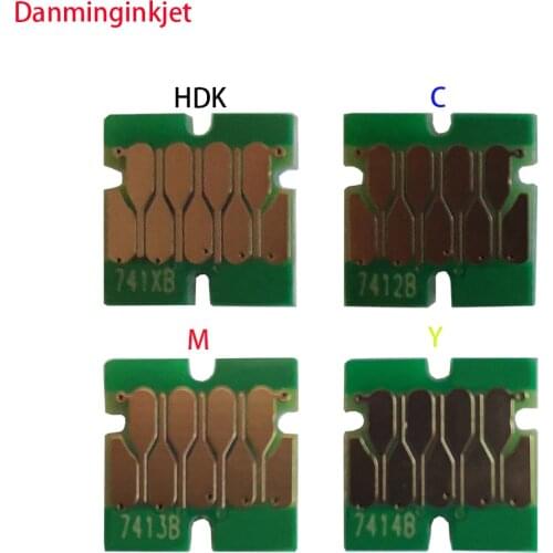 T7411-T7414 T741X Ink Tank Chip For Epson SureColor F6000 F6070 F6200 F6270 F7000 F7070 F7100 F7170 F7200 F7270 Cartridge Chip