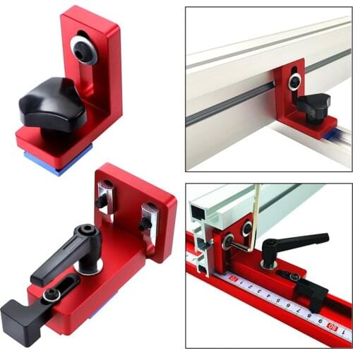 Aluminium Chute alloy T-tracks Model 30/45 T slot and Standard Miter Track Stop Woodworking Tool for workbench Router Table