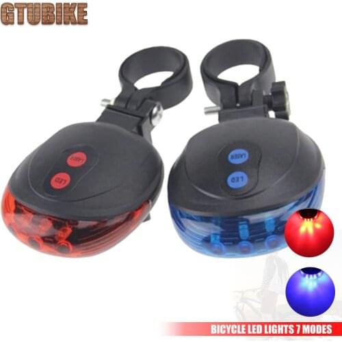High Quality LED bicycle laser lights Flashing Lamp Tail Light Rear Cycling Bicycle Bike Safety Warning Led light 7 Modes