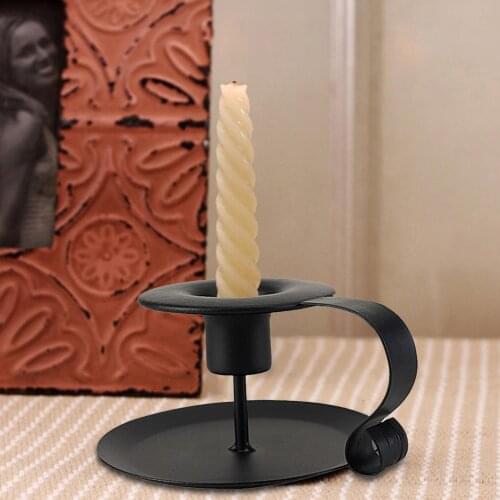 European Style Iron Candlestick Candle Holder Candlestick Romantic Dinner Tabletop Dinner Wedding Table Decoration Home Crafts