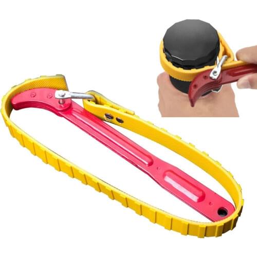 1PCS Belt Wrench oil filter Puller Strap Spanner Chain Oil Filter oil filter wrench Adjustable Opener Cartridge Disassembly Tool