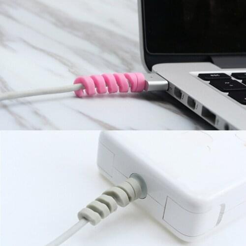 Cable Protector Bobbin Winder Data Line Case Rope Protection Spring Twine For Phone USB Earphone Cover 10/6/1pcs