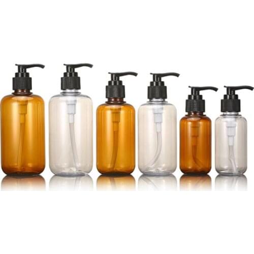 10pcs/lot Bottle Refillable Protable 100ML 200ML 300ML Soap Shampoo Lotion Water Plastic Pressed Pump Spray Bottle