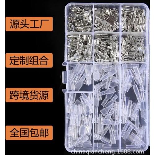 285 PCS silver connector box, suit cold-press terminal plug spring + sheathed EBAY sell like hot cakes