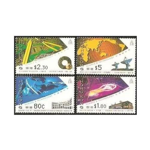 4 PCS Science and technology in Hong Kong 1993 China Post Stamps Postage Collection