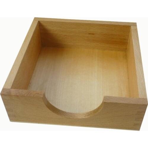 Paper box for 14*14cm paper in montessori class room materials wooden toys early develop baby children school toys