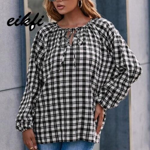 Женские рубашки с длинным рукавом EIKFI China At AliExpress