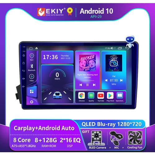 EKIY 6G 128G DSP Android 10 For Ssang yong Ssangyong Actyon Kyron Car Radio Multimedia Player GPS Navigation Stereo no 2 din DVD