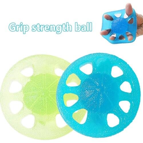 Hot Grip Ball 8-Hole Jelly Finger Strength Training Equipment Hand Expansion Force Exercise Rehabilitation Training Ball N66