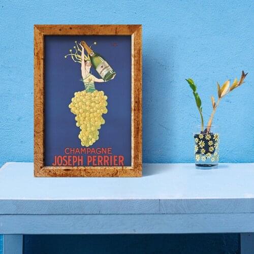 Champagne Alcoholic Beverages Wine Canvas Painting Wall Art Nordic Posters and Prints Wall Pictures for Living Room Decoration