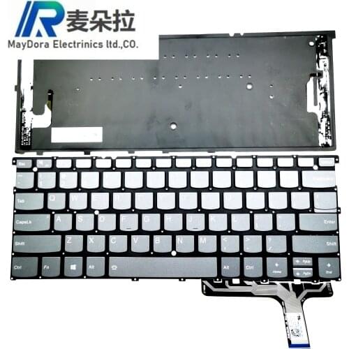 US/IND backlit keyboard For LENOVO YOGA S940-14 S940-14IWL Laptop keyboad frame with heat conduction GREY 20T10936