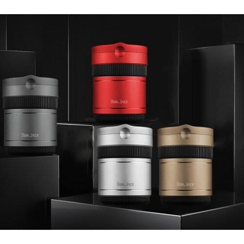 Car Camera Lens LED Light frosted Ashtray With Lid Smoking Men Gadget Cigarette Accessories Decoration Gift For Boyfriend