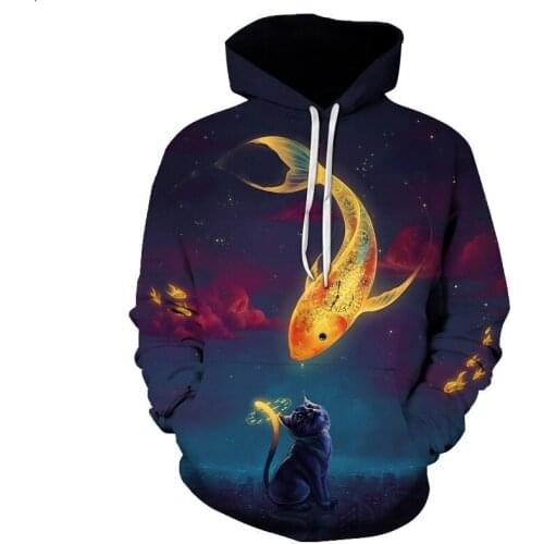 Carp Fishing mens hoodies 3D print Funny Sweatshirts fishing outdoor casual Hoodies Hip Hop Mens Clothe oversized hoodie