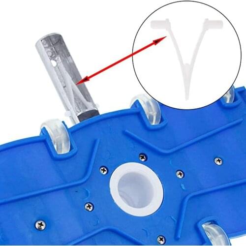 48pcs/pack Telescopic Rod Suction Head For Pool Brush Home V Clamp Easy Install Practical Universal Swimming Tool Butterfly Clip