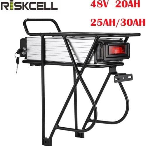 48V 1000W ebike lithium battery 48V 30AH Aluminium Case rear rack bike electric bicycle lithium battery pack e bike batteri