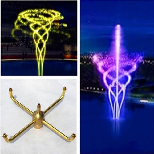 New 1/2" 3/4" 1" 1.5" Brass Rotating Fountain Nozzles Garden Pond Fountain Nozzles