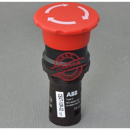 [SA]original 22mm original authentic one- stop button switch CE4T-10R-02 rotation reduction 2NC--10pcs/lot