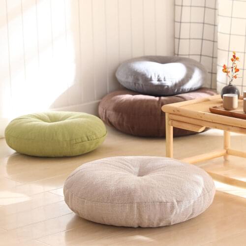 Futon Round Floor Cushion Pillow Pouf Throw Home Japanese Tatami Mat Chair Cushion 45x15 Cm