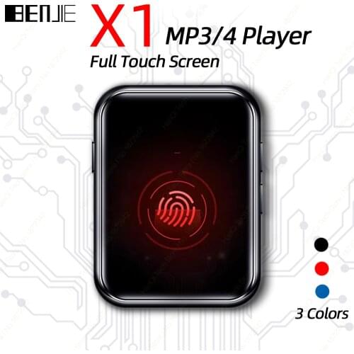 BENJIE X1 Full Touch Screen Bluetooth-Compatible MP4 MP3 Player Portable Audio Music Player With Speaker FM Radio,Recorder,Ebook
